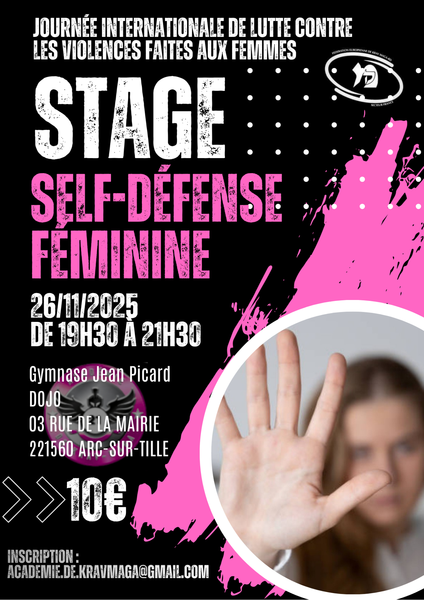 Stage de self défense féminine